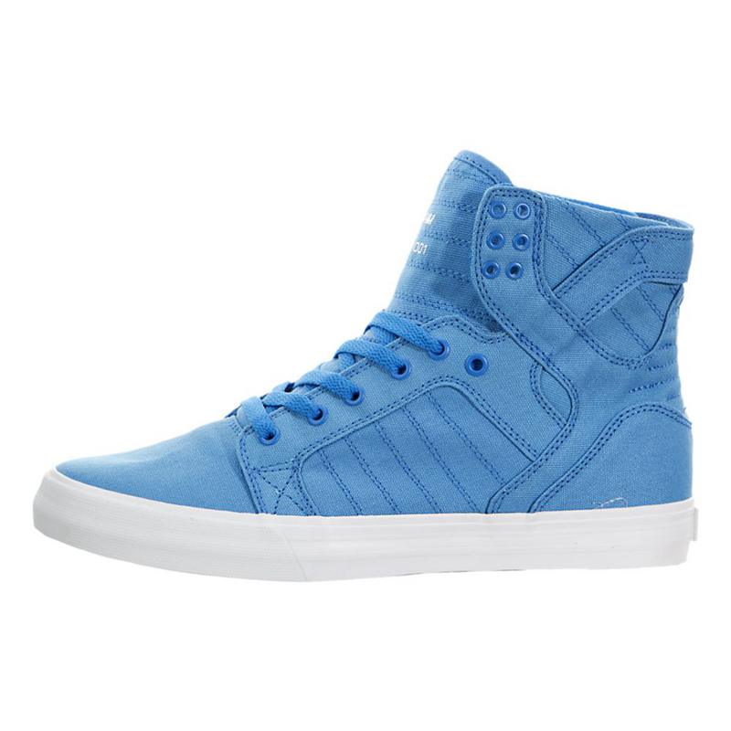 Buty Supra SKYTOP D - Sneakersy Wysokie Damskie - Niebieskie (PEGI-62704)